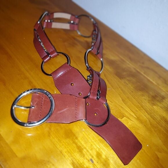 Michael Kots Chains & Hoops Belt Size S - Picture 1 of 7